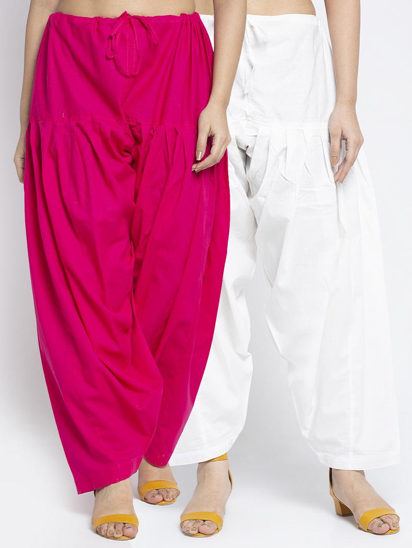 pack of 2 mid rise solid salwar  - 19085873 -  Zoom Image - 0