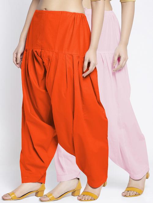 pack of 2 mid rise solid salwar  - 19085877 -  Standard Image - 0