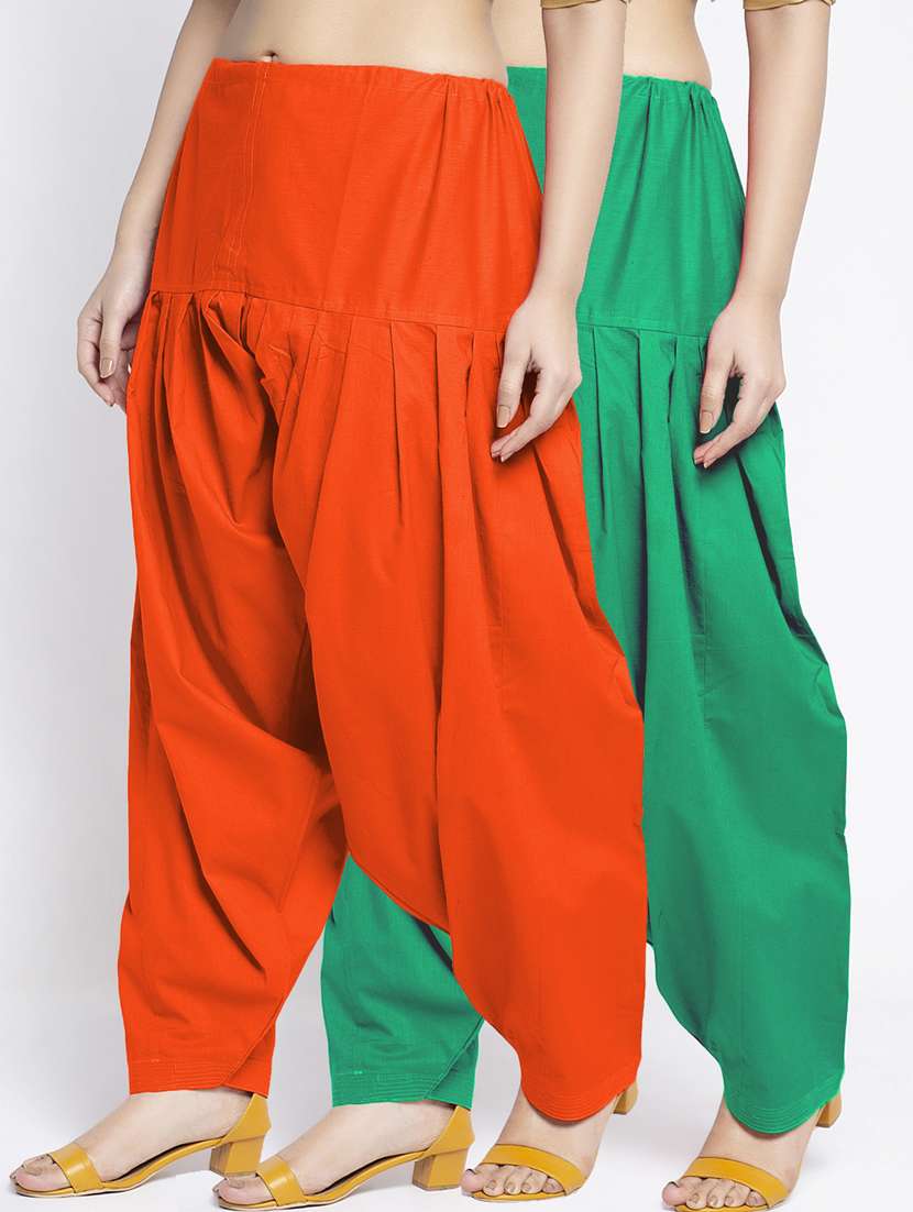 pack of 2 mid rise solid salwar 