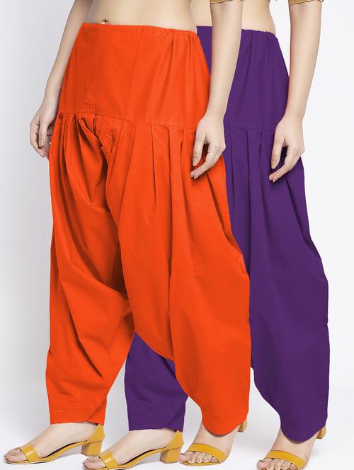 pack of 2 mid rise solid salwar  - 19085881 -  Standard Image - 0