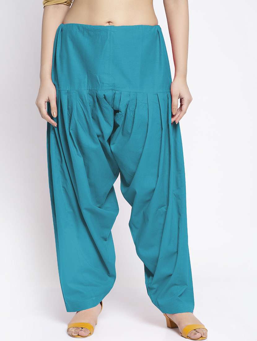 pack of 2 mid rise solid salwar  - 19085884 -  Standard Image - 3