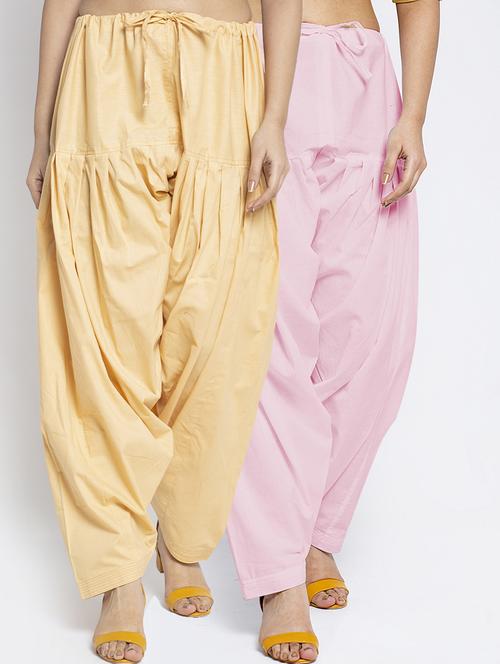 pack of 2 mid rise solid salwar  - 19085887 -  Standard Image - 0