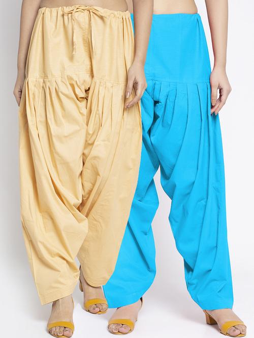 pack of 2 mid rise solid salwar  - 19085896 -  Standard Image - 0