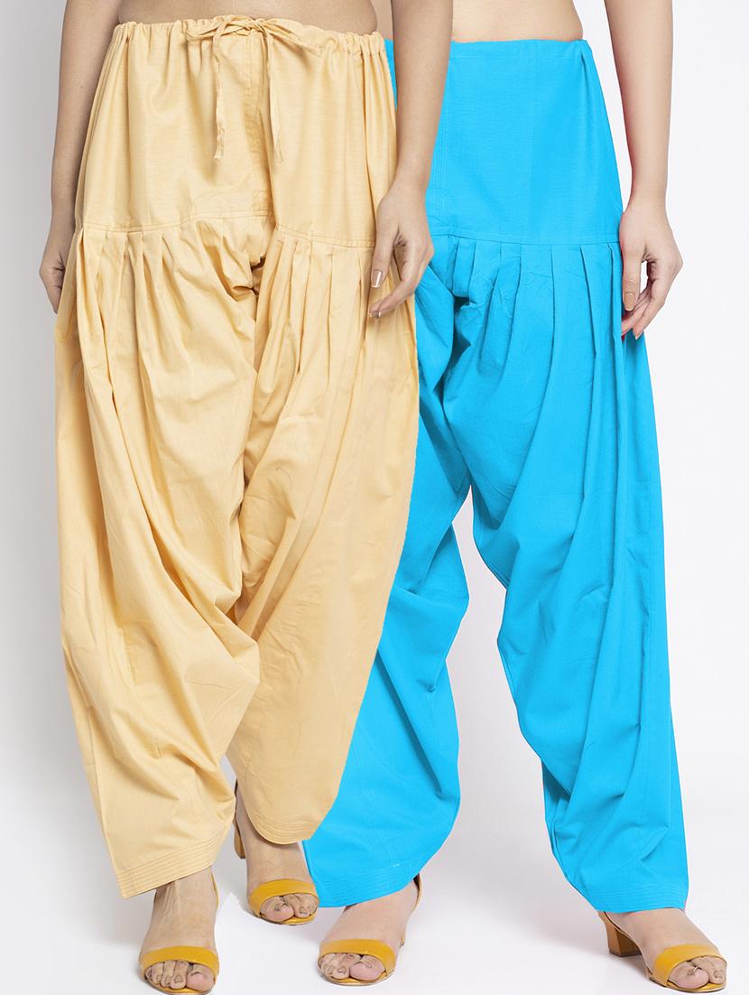pack of 2 mid rise solid salwar  - 19085896 -  Zoom Image - 0