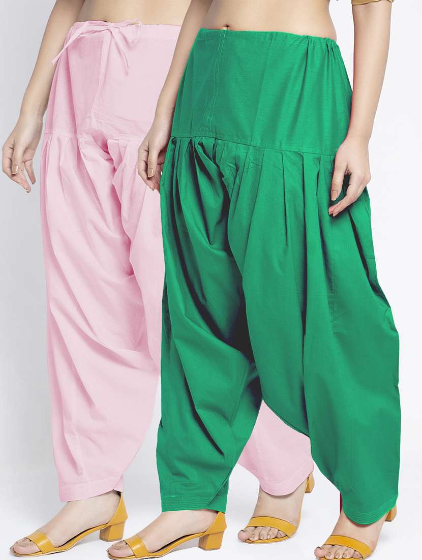 pack of 2 mid rise solid salwar  - 19085898 -  Zoom Image - 0