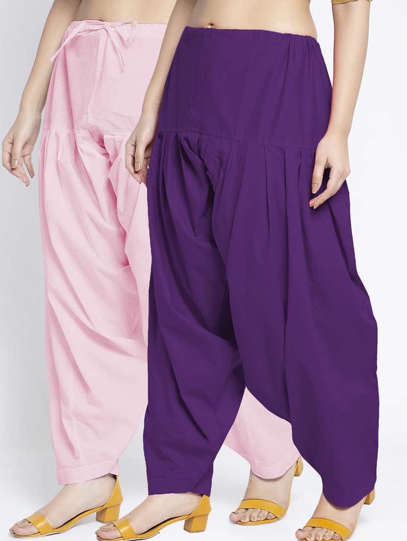 pack of 2 mid rise solid salwar 