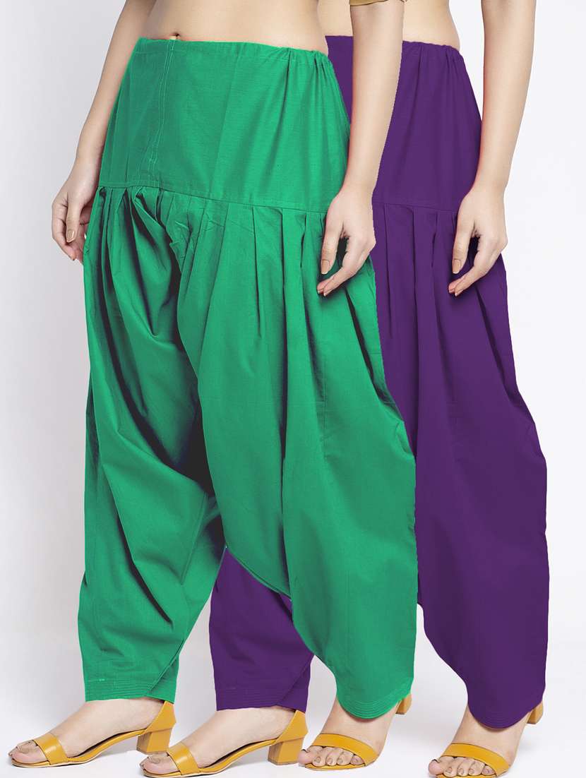 pack of 2 mid rise solid salwar 