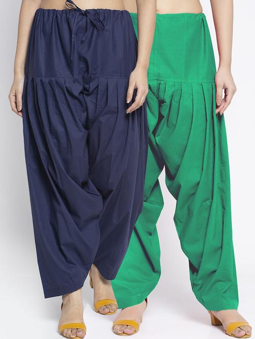pack of 2 mid rise solid salwar  - 19085910 -  Standard Image - 0
