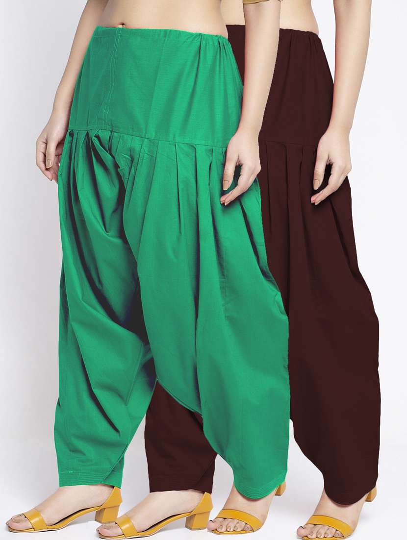 pack of 2 mid rise solid salwar 