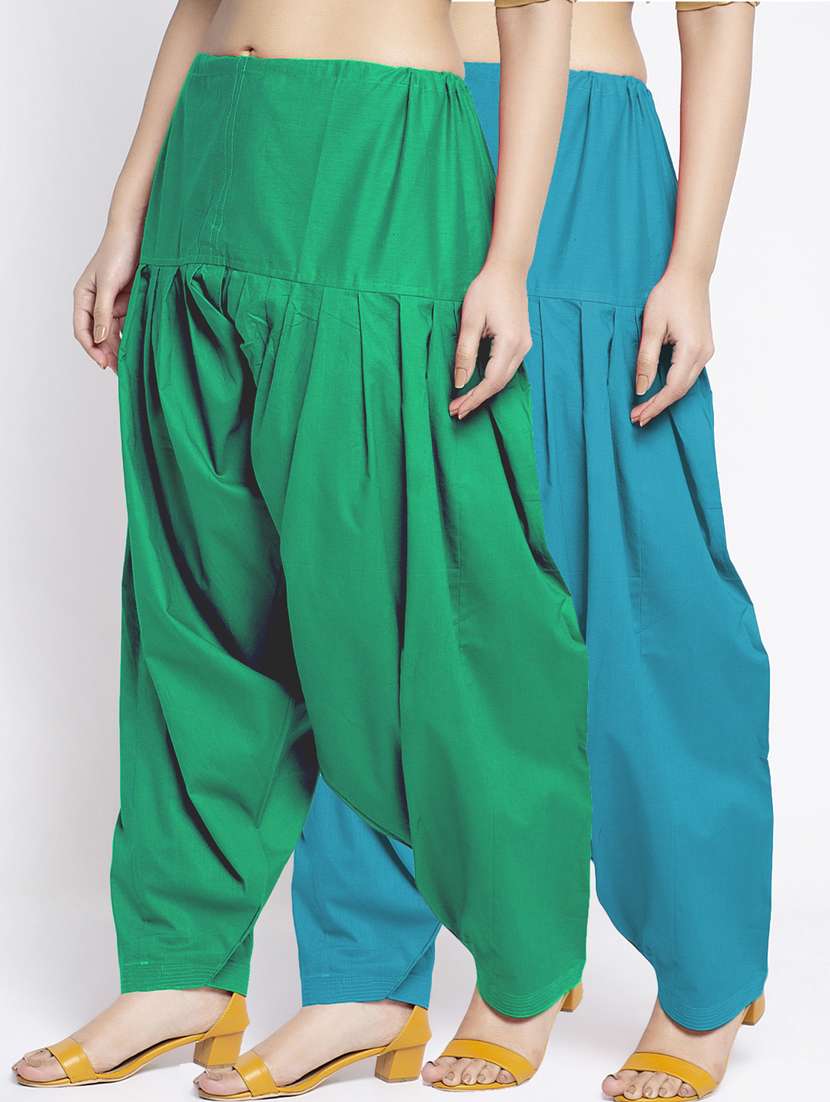 pack of 2 mid rise solid salwar 