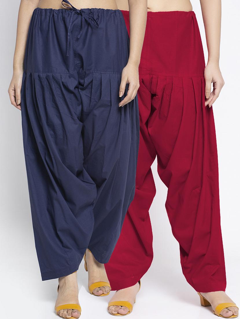 pack of 2 mid rise solid salwar  - 19085917 -  Zoom Image - 0