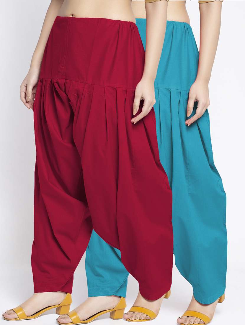 pack of 2 mid rise solid salwar 