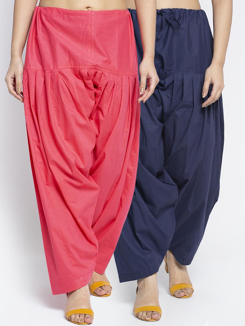 pack of 2 mid rise solid salwar  - 19085923 -  Zoom Image - 0