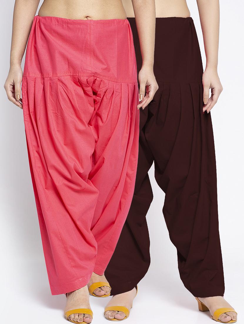 pack of 2 mid rise solid salwar  - 19085924 -  Zoom Image - 0