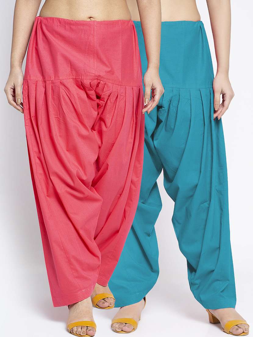 pack of 2 mid rise solid salwar 