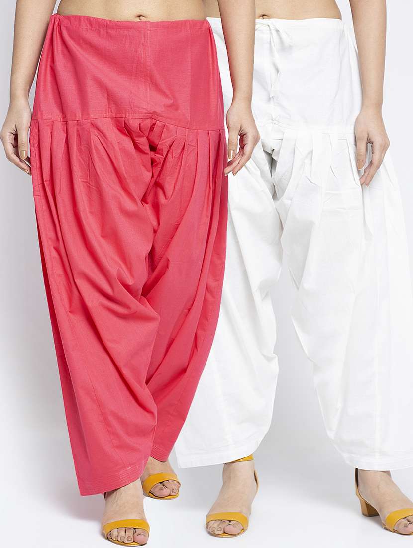 pack of 2 mid rise solid salwar 