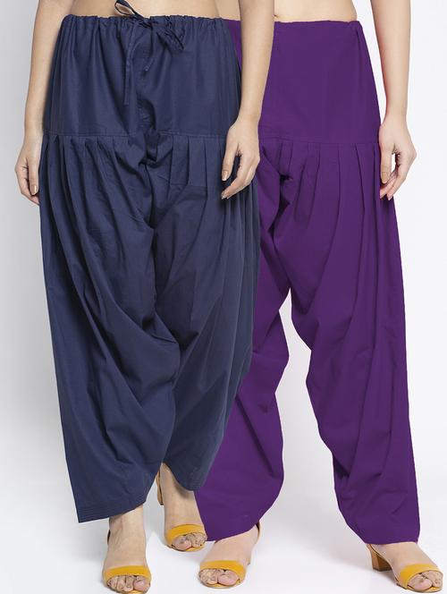 pack of 2 mid rise solid salwar  - 19085929 -  Standard Image - 0