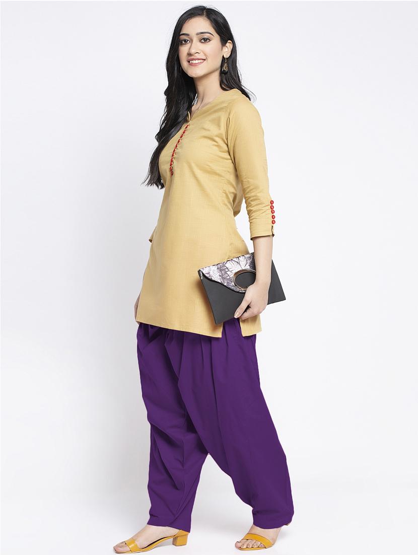 pack of 2 mid rise solid salwar - 19085929 - Standard Image - 5