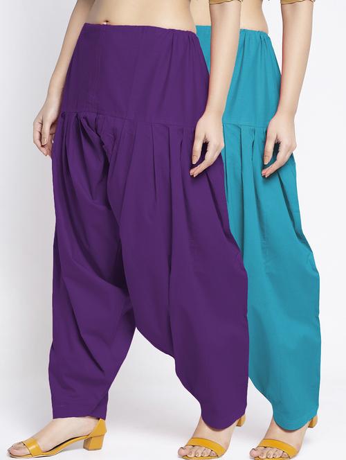 pack of 2 mid rise solid salwar  - 19085931 -  Standard Image - 0