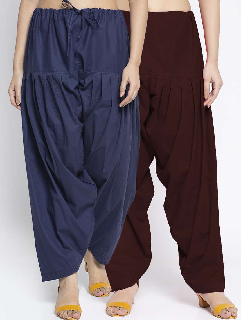 pack of 2 mid rise solid salwar 