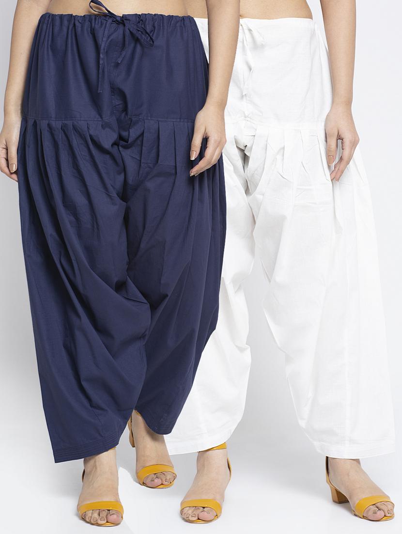 pack of 2 mid rise solid salwar  - 19085936 -  Zoom Image - 0