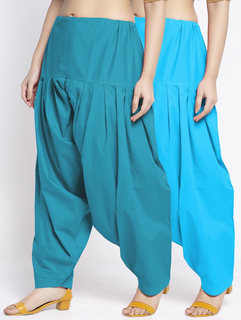 pack of 2 mid rise solid salwar  - 19085942 -  Zoom Image - 0