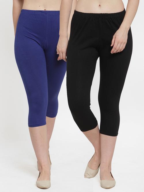 pack of 2 solid capri legging  - 19085968 -  Standard Image - 0