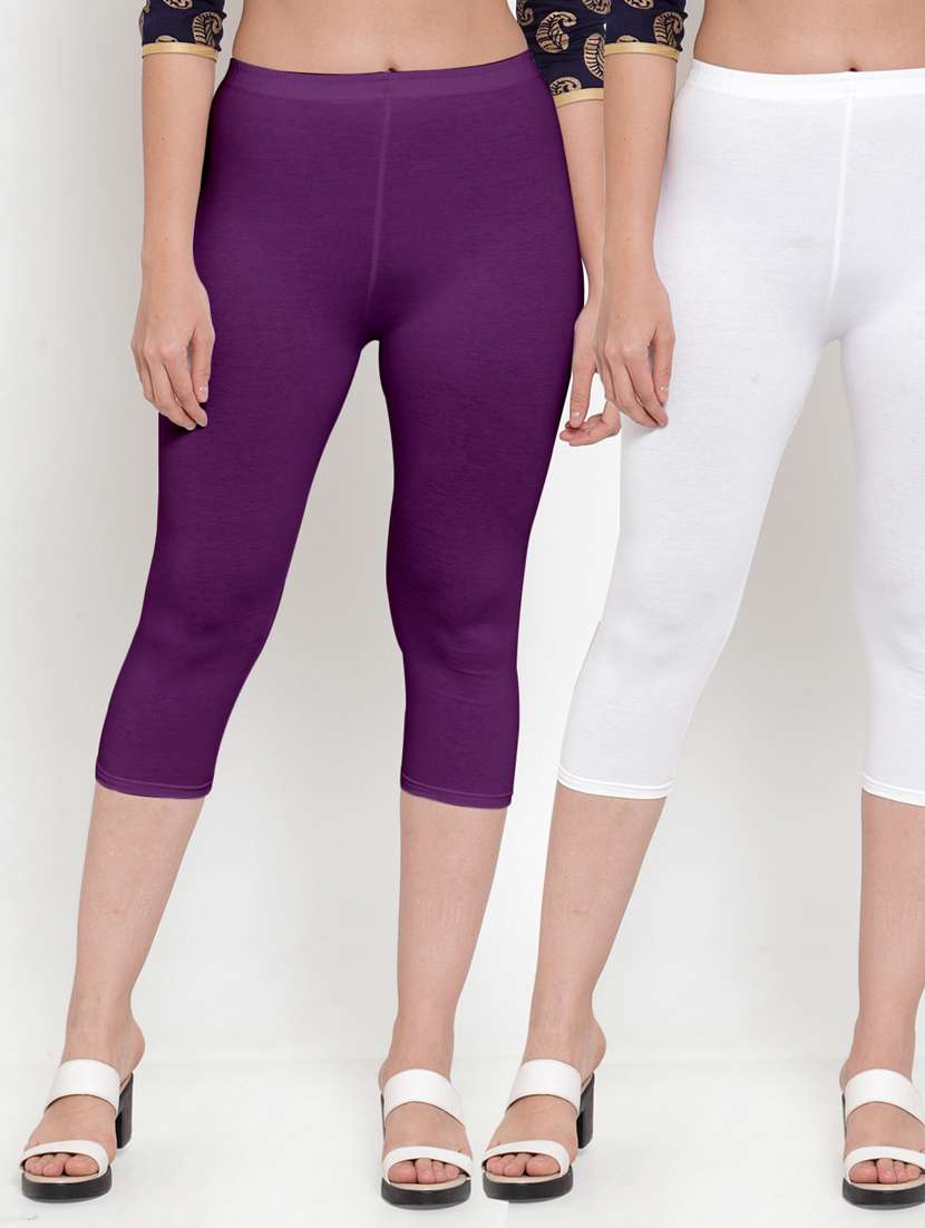 pack of 2 solid capri legging 