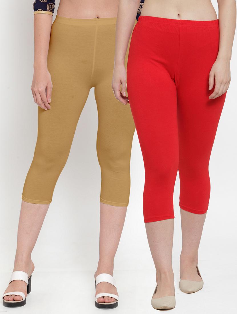 pack of 2 solid capri legging  - 19086016 -  Zoom Image - 0