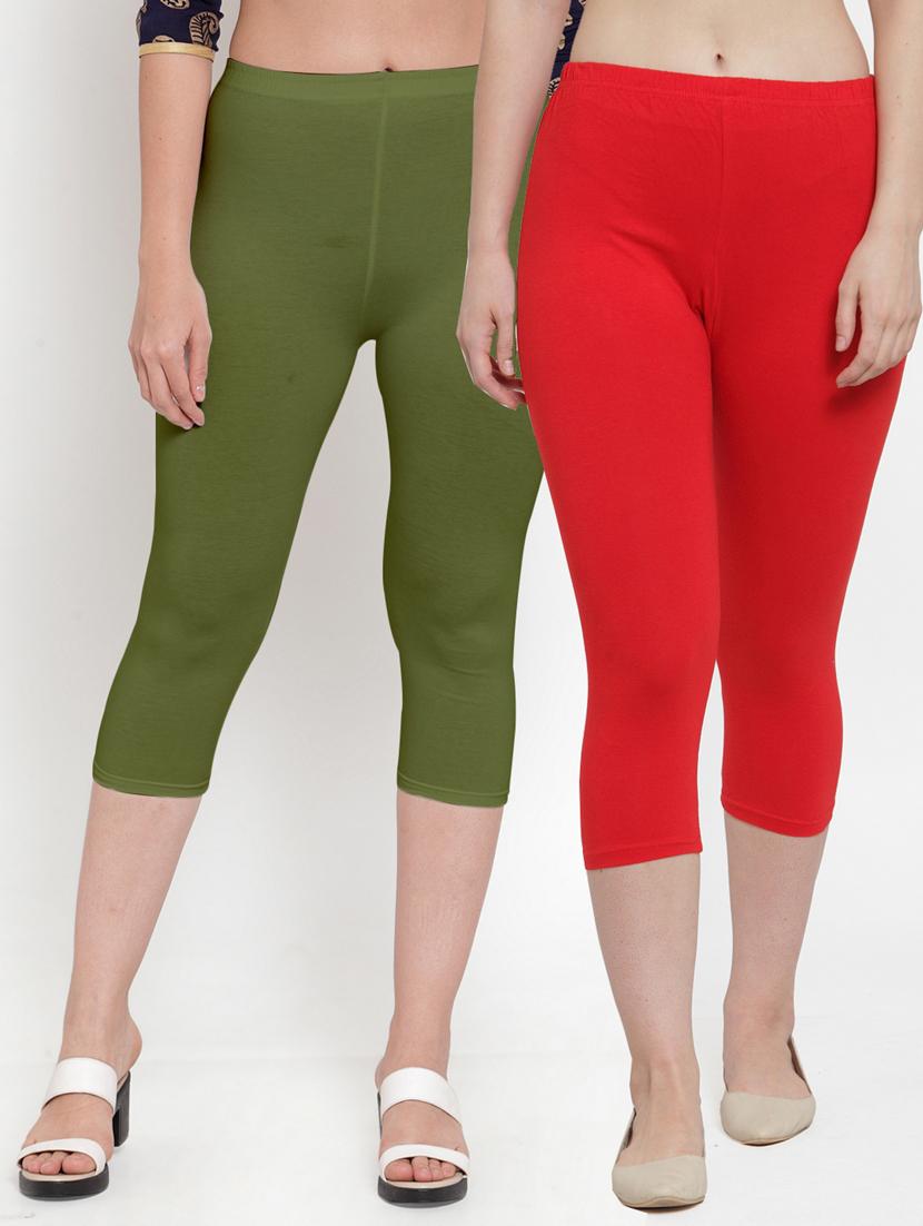pack of 2 solid capri legging  - 19086017 -  Zoom Image - 0