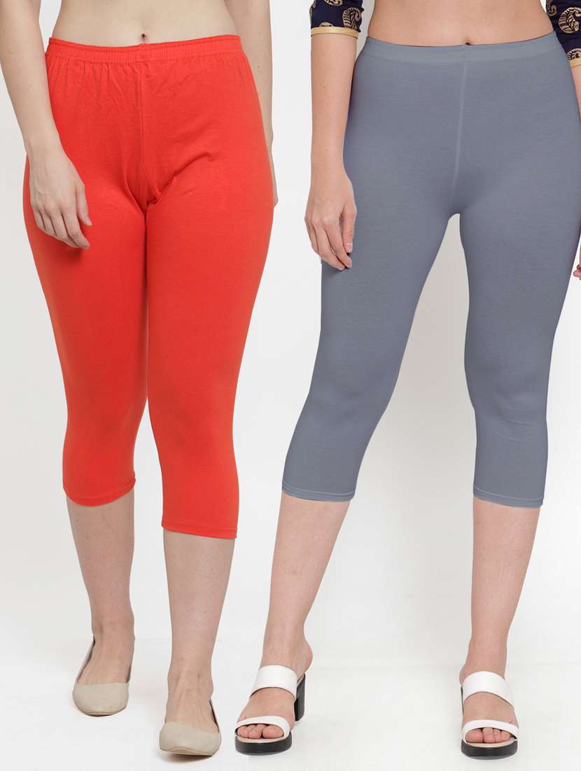 pack of 2 solid capri legging 