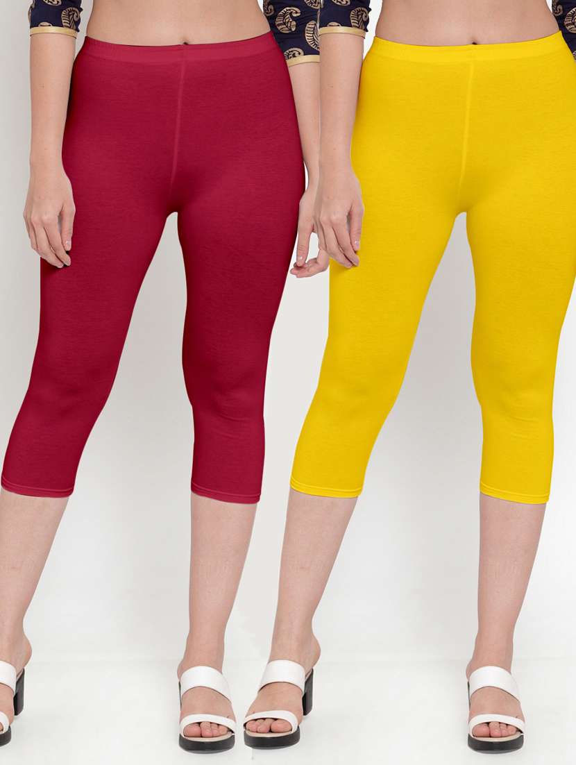 pack of 2 solid capri legging 