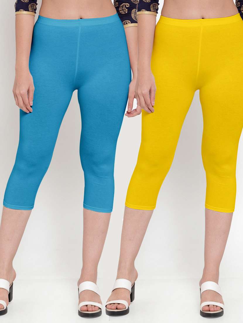 pack of 2 solid capri legging 