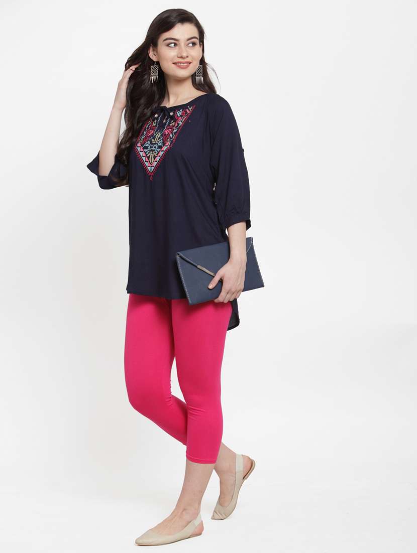 pack of 2 solid capri leggings  - 19086067 -  Standard Image - 5