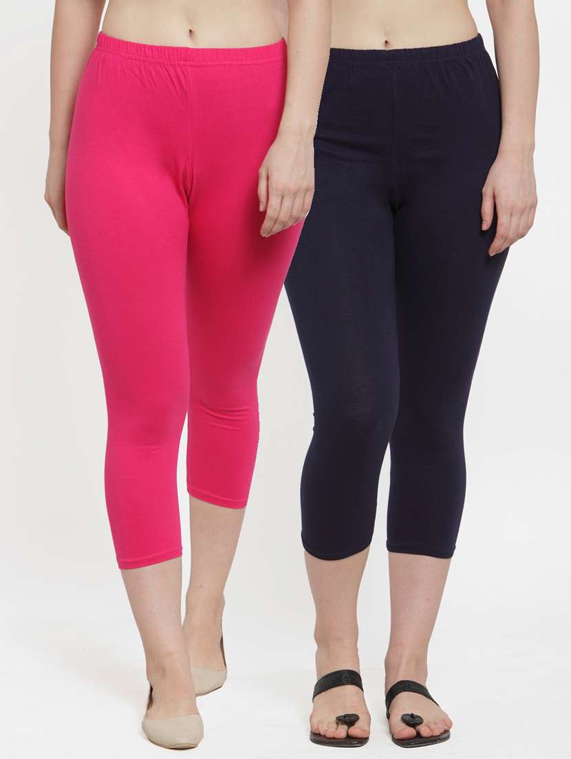 pack of 2 solid capri legging  - 19086070 -  Zoom Image - 0