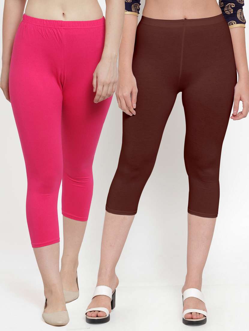 pack of 2 solid capri legging 