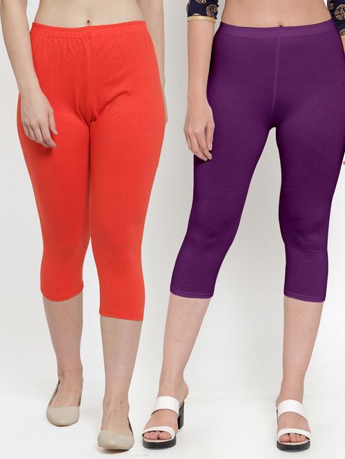pack of 2 solid capri legging  - 19086081 -  Standard Image - 0