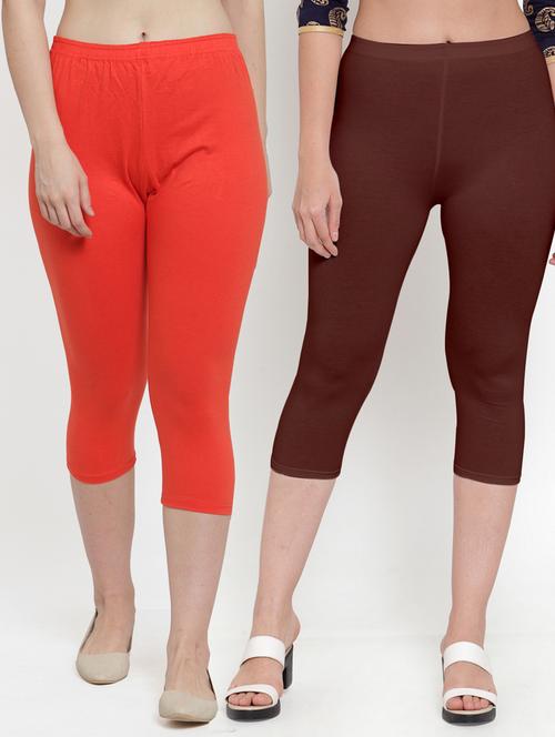 pack of 2 solid capri leggings  - 19086083 -  Standard Image - 0