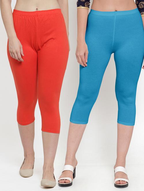 pack of 2 solid capri legging - 19086084 - Standard Image - 0