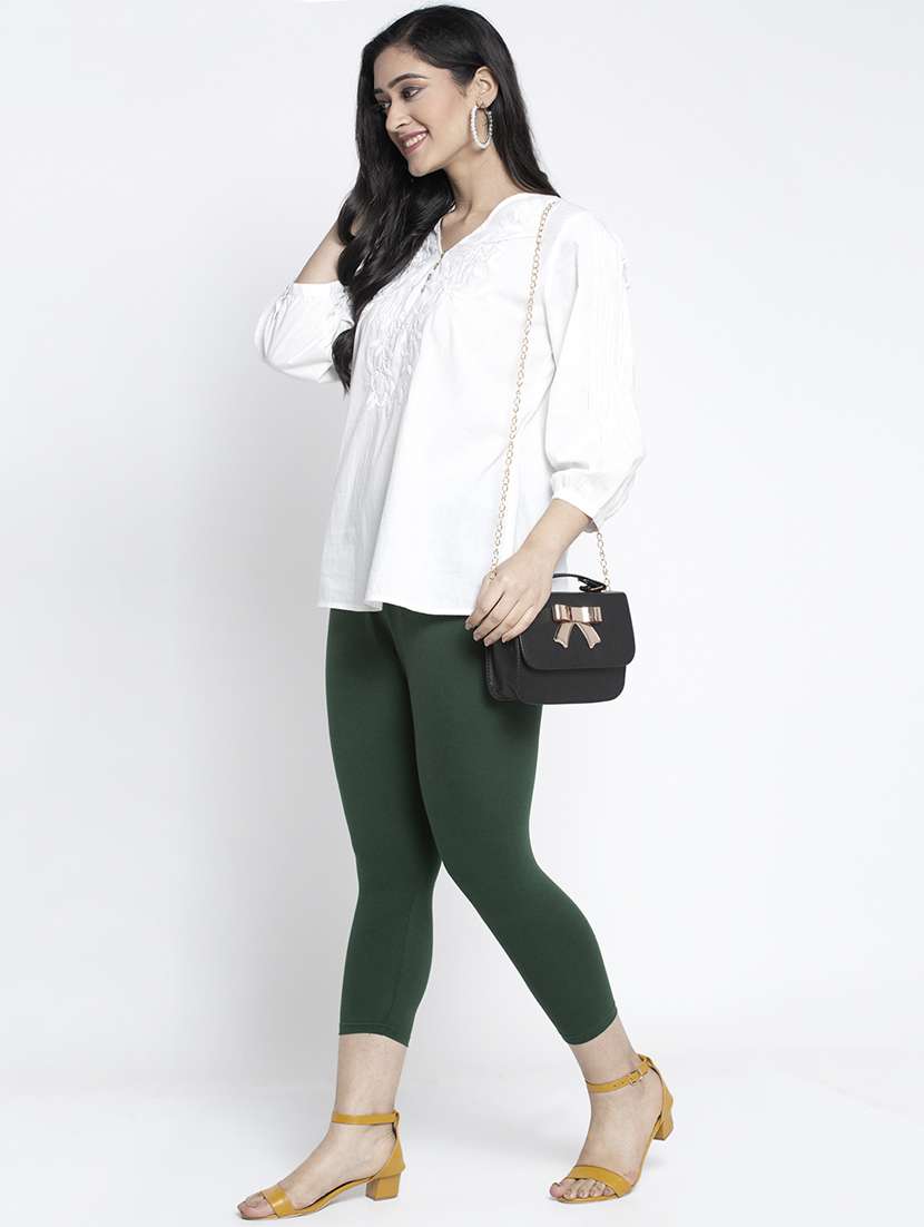 pack of 2 solid capri leggings  - 19086105 -  Standard Image - 5