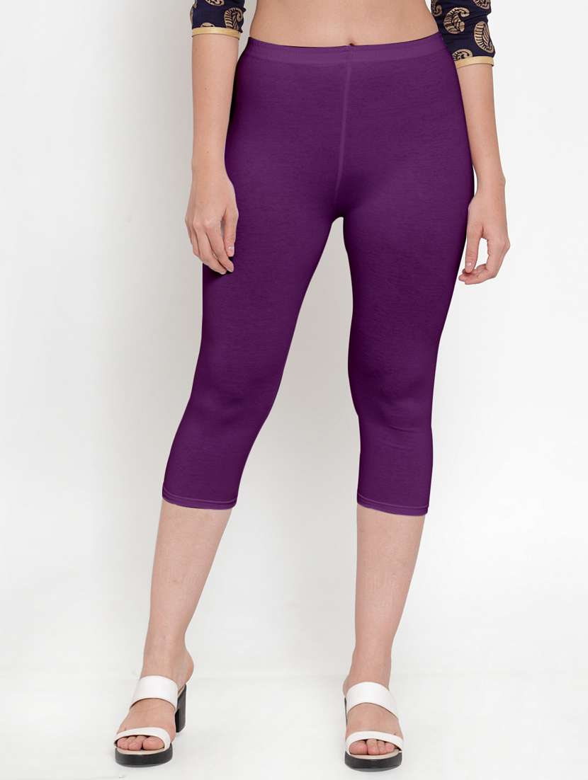 pack of 2 solid capri leggings  - 19086111 -  Standard Image - 3