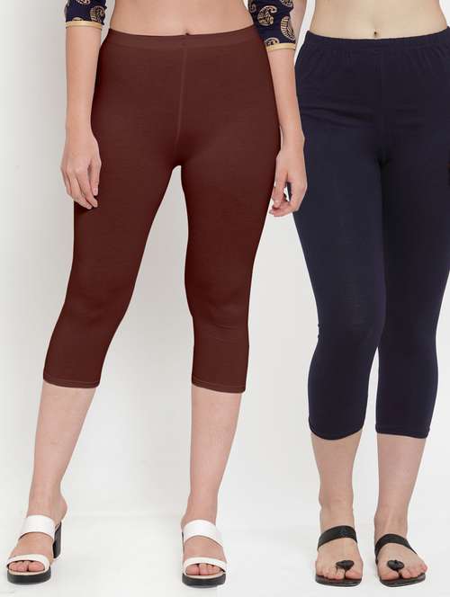 pack of 2 solid capri legging  - 19086134 -  Standard Image - 0
