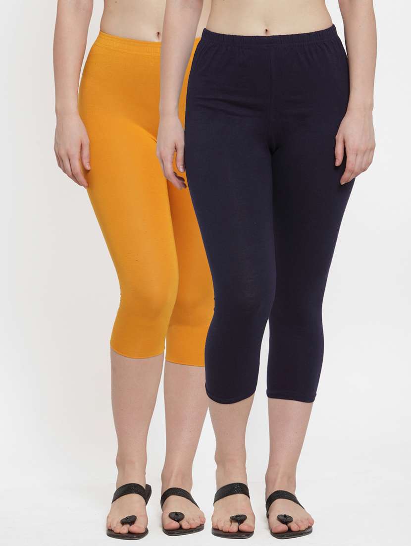 pack of 2 solid capri legging 