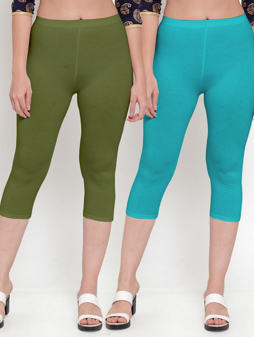 pack of 2 solid capri legging  - 19086154 -  Zoom Image - 0