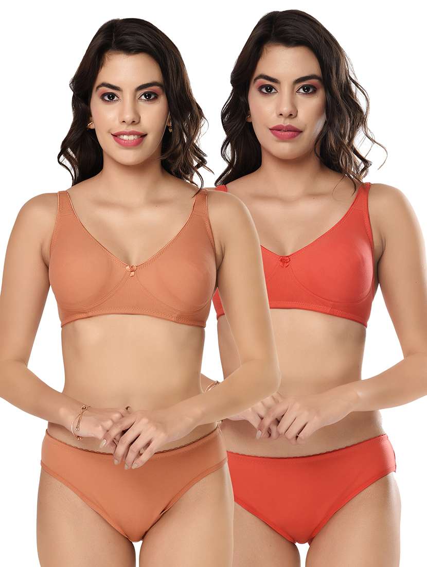 pack of 2 bras and panty set
