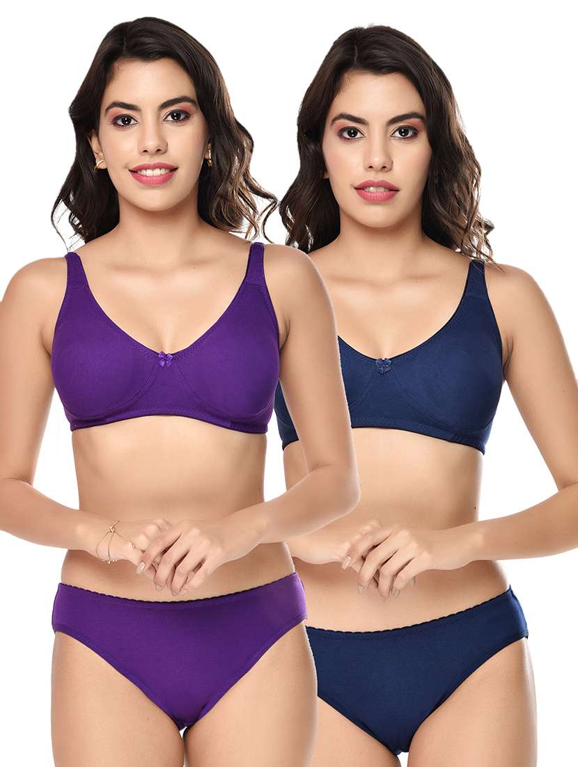 pack of 2 bras and panty set