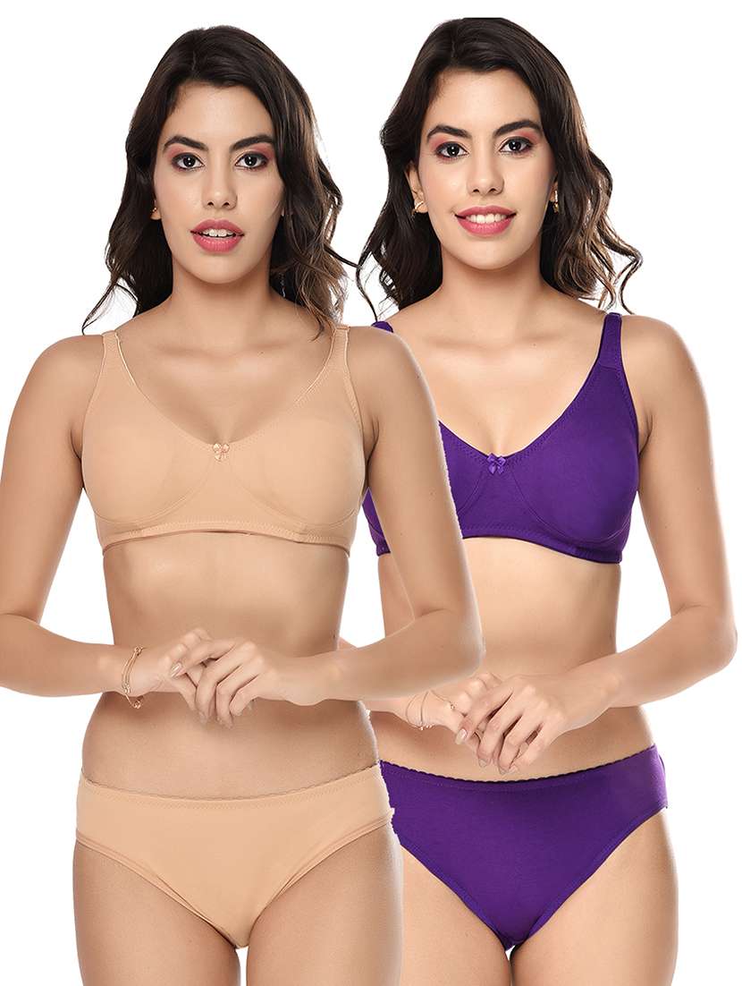 pack of 2 bras and panty set
