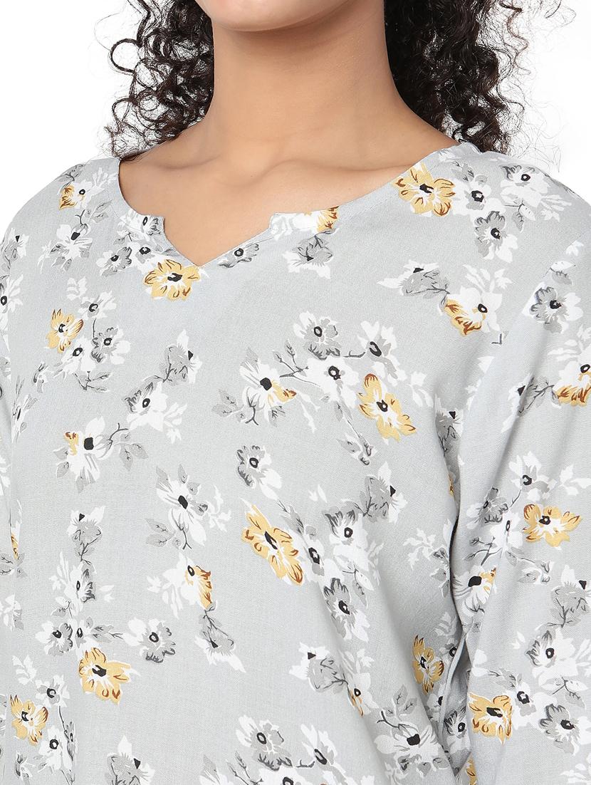 floral printed nightwear pajama set - 19086696 - Standard Image - 5