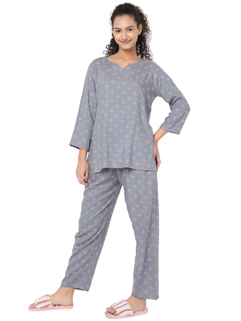 printed nightwear pajama set 