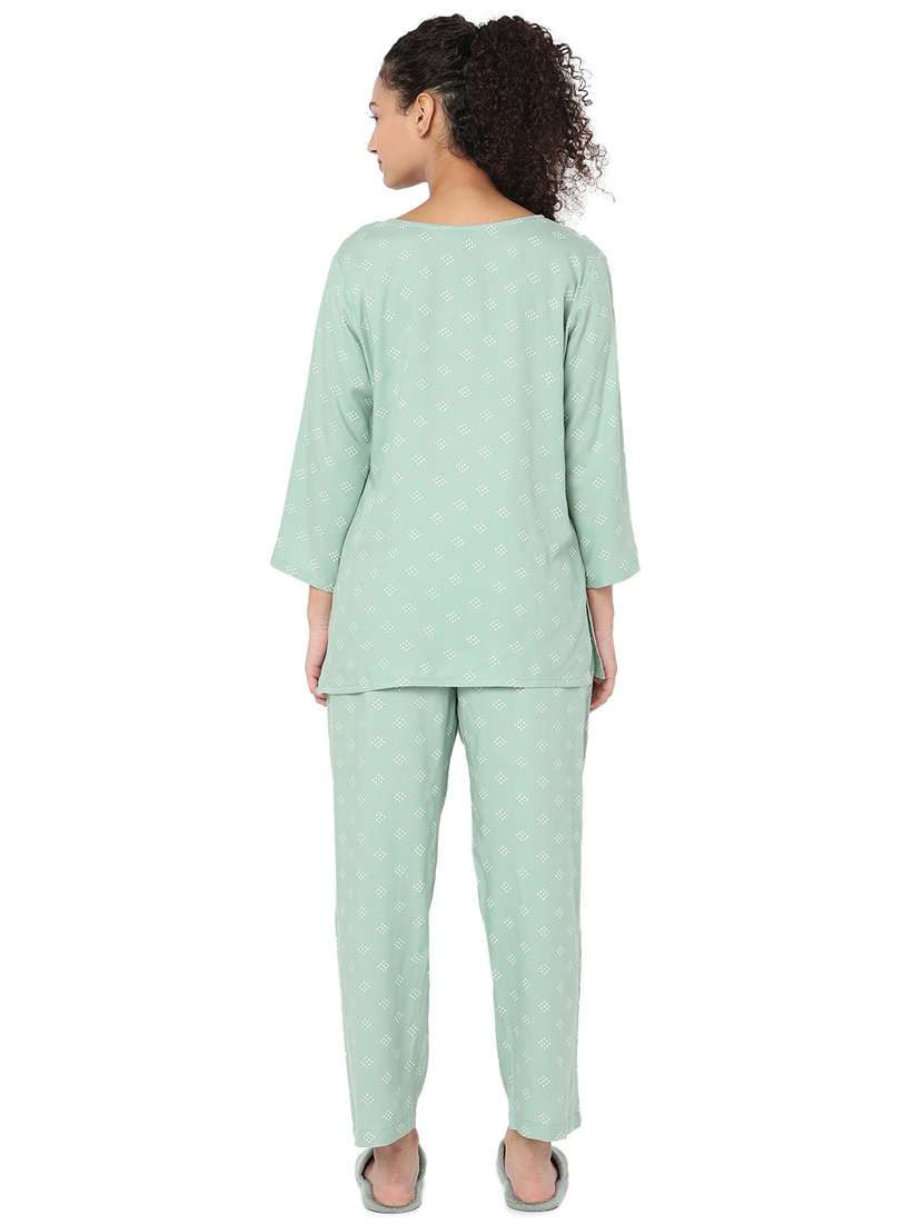 printed nightwear pajama set  - 19086704 -  Standard Image - 3
